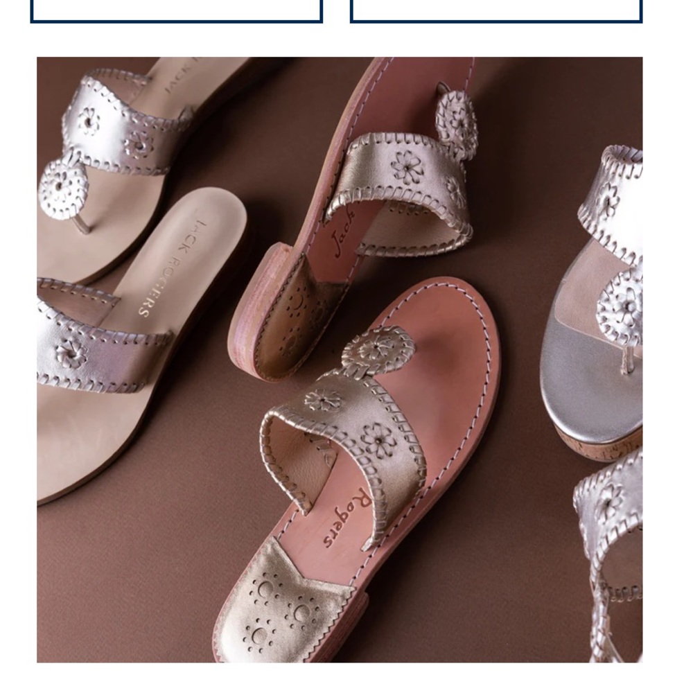 Platinum Jack Rogers Original Sandal